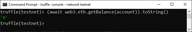 getBalance(account) 0