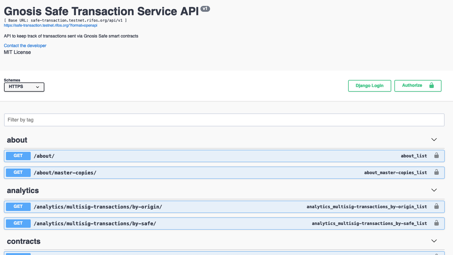 Gnosis Safe - Transaction Service